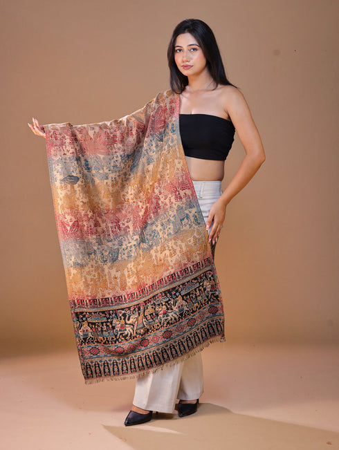 Women's Jamawar Wool Stole
